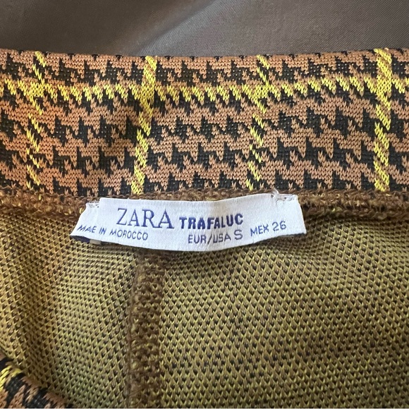 High waisted houndstooth Zara wide leg pants - Picture 2 of 3